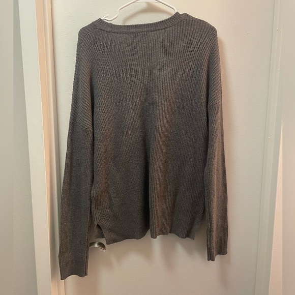 NWOT Madewell Thompson Pocket Pullover Sweater Grey - Picture 4 of 4